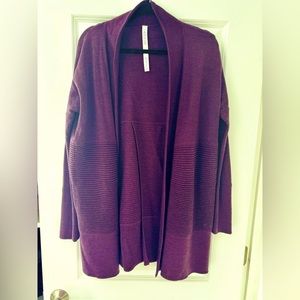 Lululemon purple cardigan, size 6, like-new
